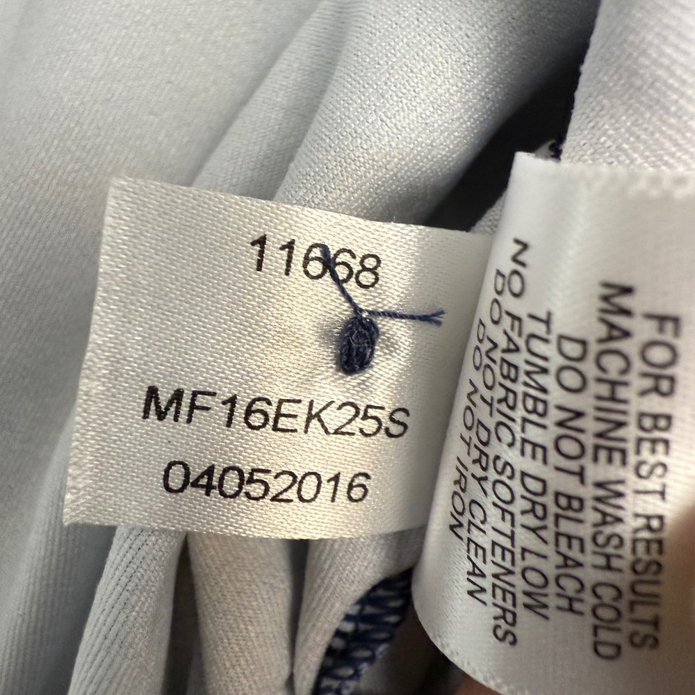 Peter Millar Summer Comfort Mens XL‎ Blue Herringbone Golf Polo MF16EK25S - Picture 5 of 10